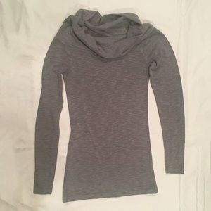 Poof! Gray Cowl Neck Heather Sweater